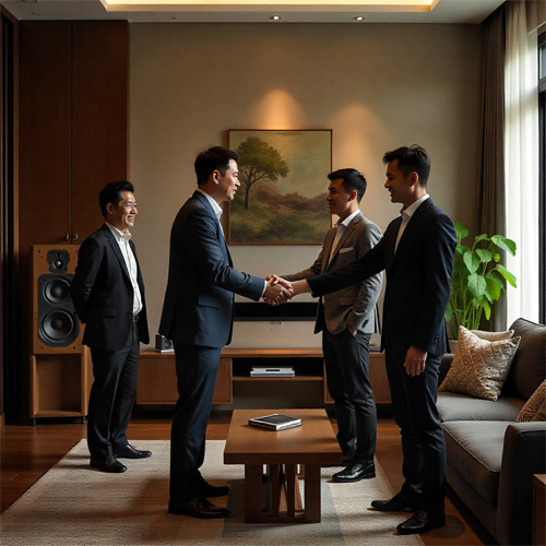 Dự án lắp đặt hệ thống loa phòng khách – Nhà anh Minh (Hà Nội)