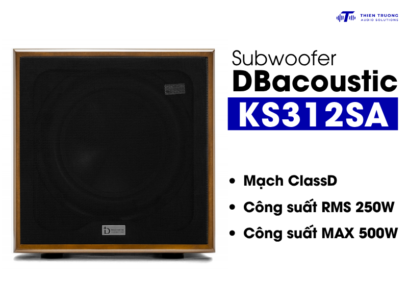 Công suất dbacoustic KS312SA đỉnh 500W