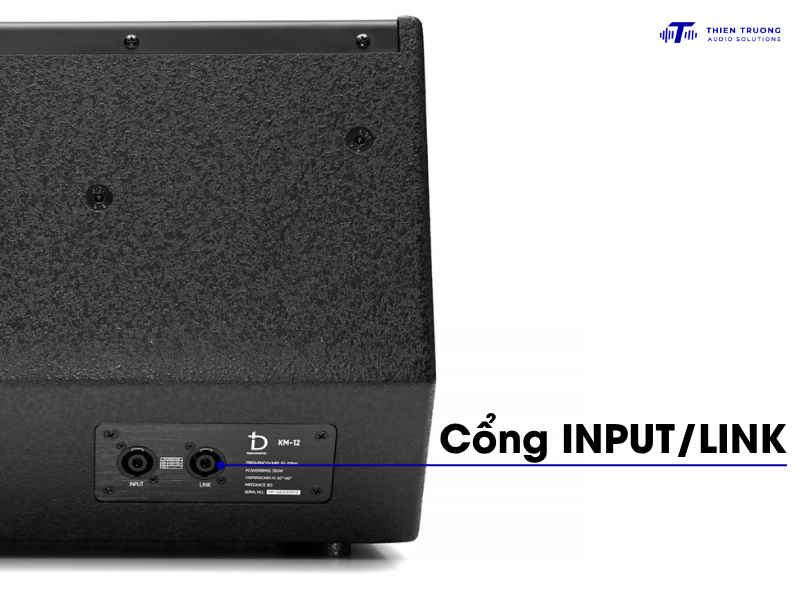 Cổng Input/Link của loa monitor KM-12