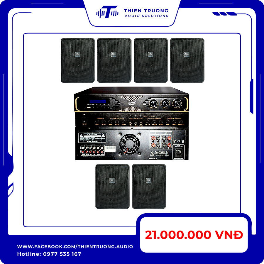 Combo 6 Loa JBL Control 25-1 và Amply Oris 5000A