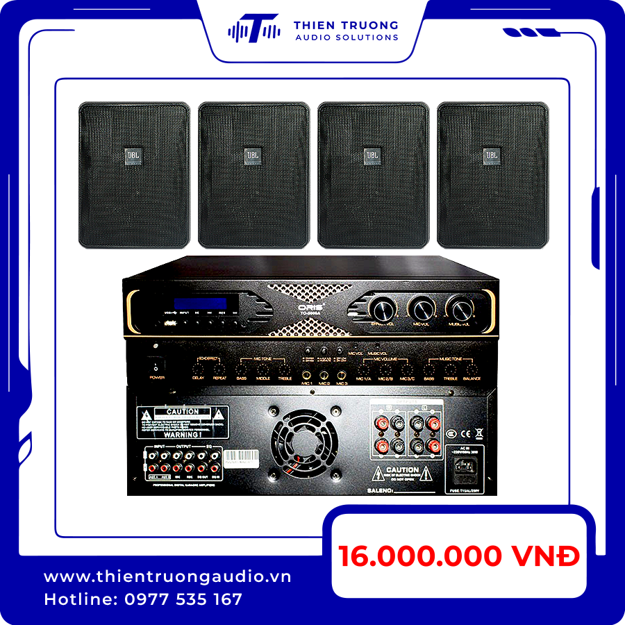 Combo 4 Loa JBL Control 25-1 và Amply Oris 5000A