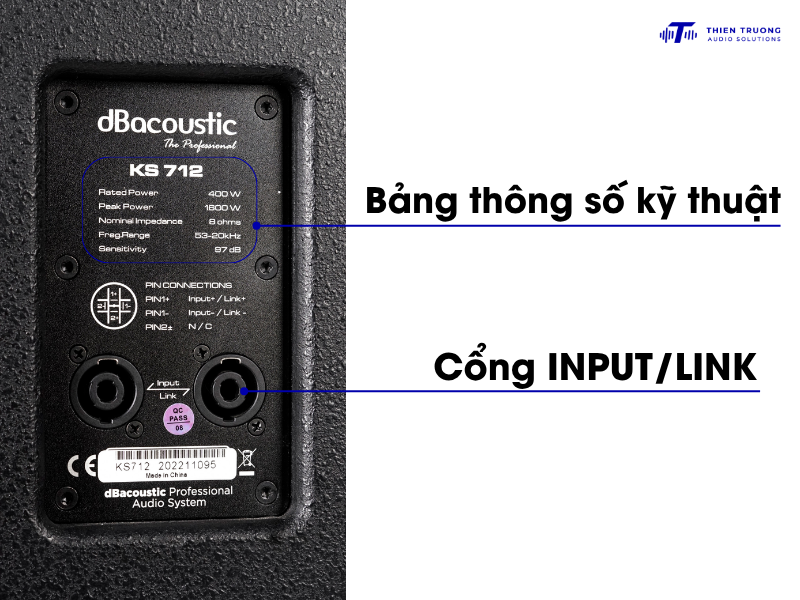 Loa karaoke gia đình Dbacoustic KS X10 công suất đỉnh 360w