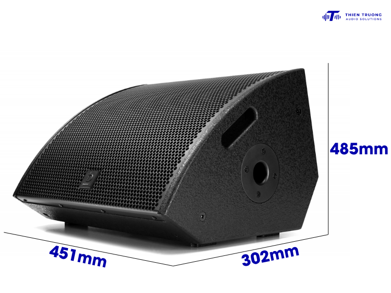 Loa monitor KM 15 có kích thước tiêu chuẩn loa kiểm âm