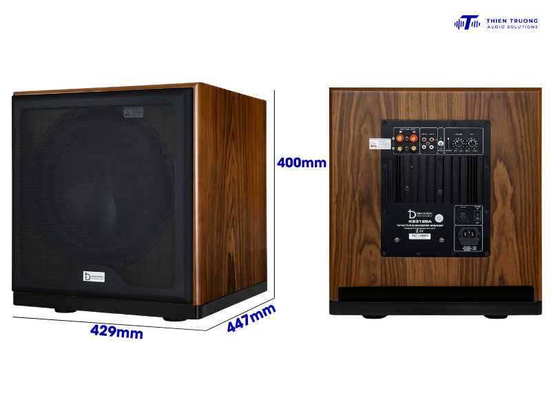 kích thước của sub điện KS312SA